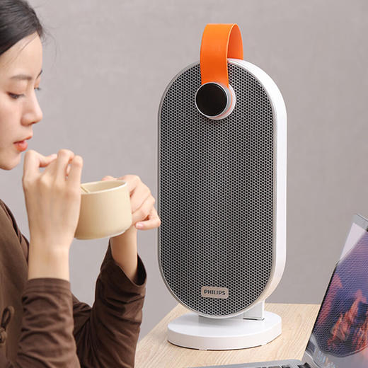【6F】飞利浦（PHILIPS）取暖器家用暖风机石墨烯电暖气办公室浴室多档恒温速热节能语音遥控桌面台式便携烤火炉 AHR2244FD 商品图0