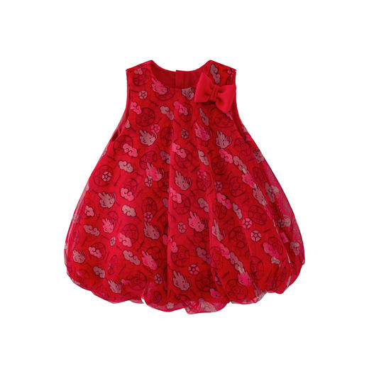 【龙年非遗联名】迷你巴拉女童连衣裙宝宝网纱灯笼南瓜裙子 商品图4