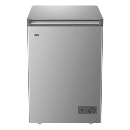 海尔海尔减霜80%冰柜 一级能效 100升 家用商用冷柜 小型冷冻柜 节能静音 速冻保鲜冷藏两天不到1度电 灰色BC/BD-100GHPCZ 商品图0