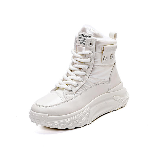 万沃潮搭加绒保暖雪地靴 暖绒厚底短筒靴女（3-1113） 商品图10