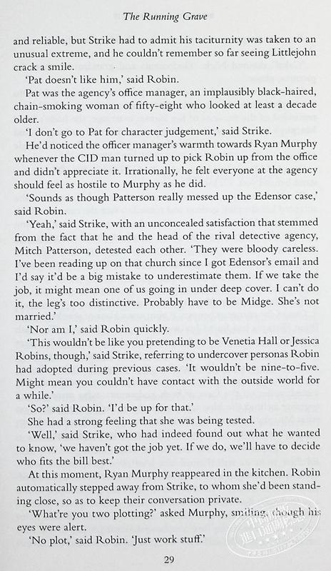 【中商原版】神探斯特莱克7 奔跑的坟墓 JK罗琳化名 The Running Grave A Cormoran Strike Novel 英文原版 Robert Galbraith 商品图7