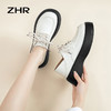ZHR厚底系带小皮鞋女2023新款两穿英伦单鞋松糕底鞋子ins百搭女鞋 商品缩略图7
