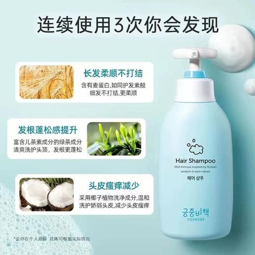 【中欧班列精选】韩国宫中秘策洗发水/沐浴露 原装进口儿童沐浴洗发无泪配发宝宝专用洗发水/沐浴露 350ml/瓶WHBX 商品图6