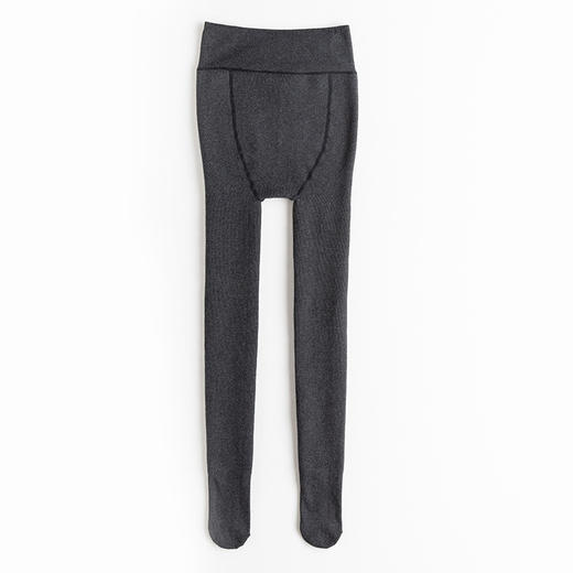 大码打底袜【加厚可穿200斤加大连裤袜】仿羊绒 咖色加绒打底裤 棉条纹  商品图7