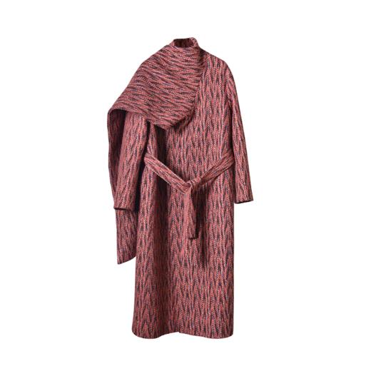 ST.SANLI【定制系列】时尚气质廓形设计长款大衣GA122D35 商品图6