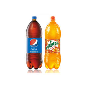 百事可乐汽水2L+美年达橙味汽水2L