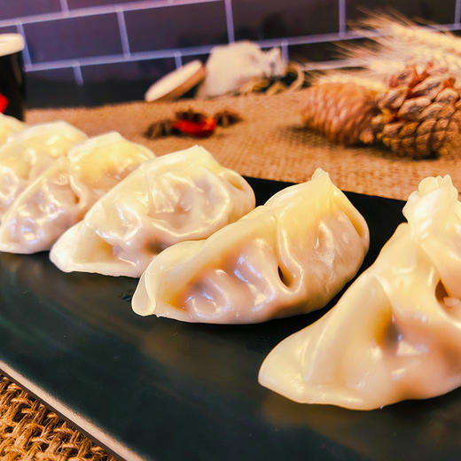【冷链配送！薄皮大馅三鲜饺子】一口咬下去，汁水四溢；营养丰富，蒸煎饺蒸饺煎饺锅贴饺子速食早餐宵夜生煎， 商品图1