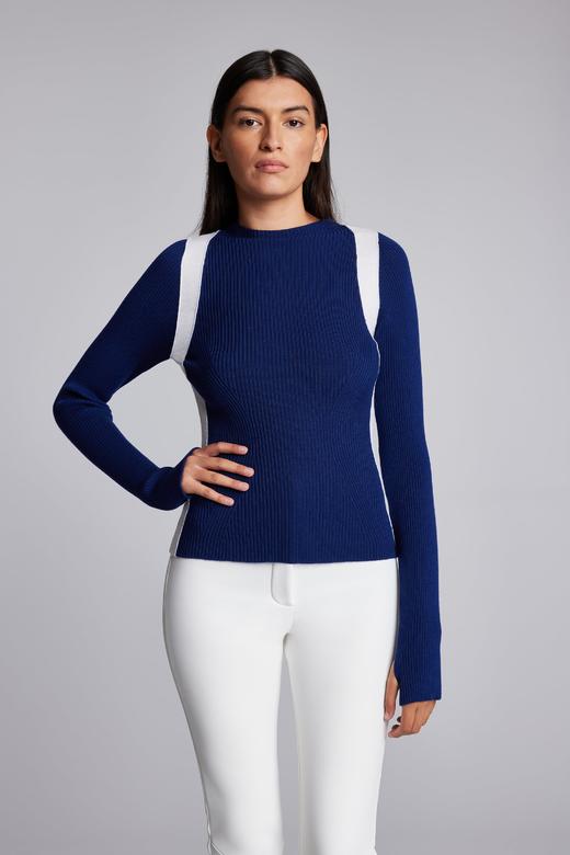 Cordova - Pista  - Marine - 女装 - 羊毛衫 - 深蓝色 商品图0