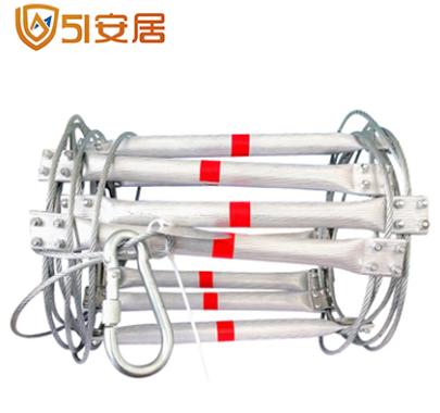 消防逃生铝合金软梯 高空作业救援 商品图0