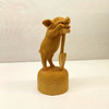 吉祥奋斗猪°黄杨木雕摆件 商品缩略图0