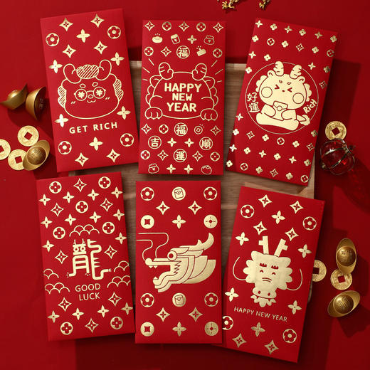 【烫金红包装新装，迎接蛇年！】简约个性创意蛇年烫金红包，压岁新年过年春节千元红包袋利是封，现代简约风格与传统文化元素，展现出浓厚的节日氛围！-QQ 商品图2