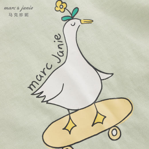 马克珍妮女童趣味涂鸦T恤儿童宽松纯棉上衣2014年春装新款240085 商品图4