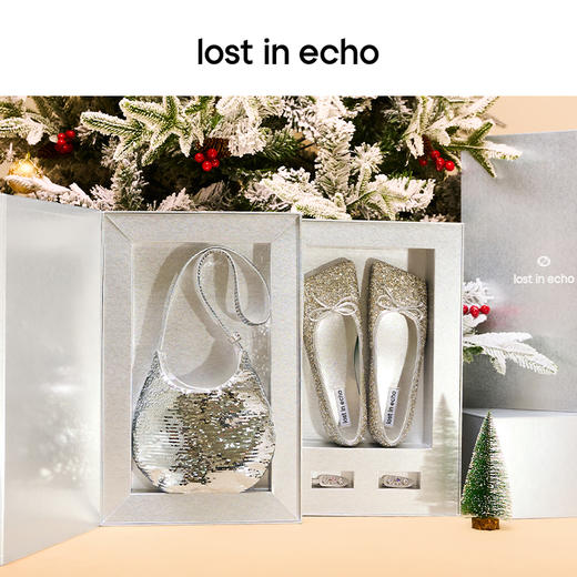 lost in echo2024新年闪银心愿礼盒芭蕾舞鞋女包发夹 商品图1