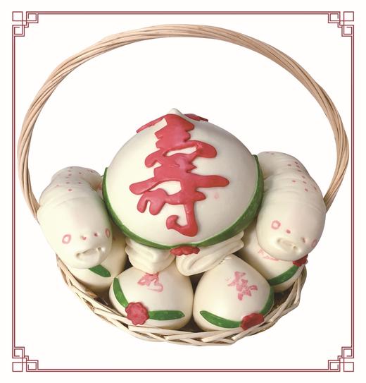 【恩点】花馍&鸿福大寿桃 | 7500g | 15件 |福如东海&寿比南山【自提】注：下单6个月内有效，过期将退款，请尽快到店核销 商品图1