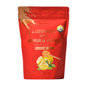 荷塔威麦卢卡蜂蜜糖果 5+硬质糖果麦卢卡润喉糖180g（薄荷柠檬味）