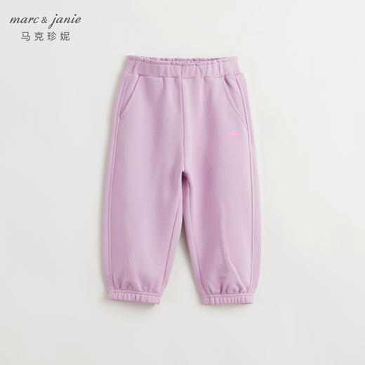 马克珍妮女童超舒棉花边腰运动裤 儿童百搭束脚裤春装新款240123 商品图2