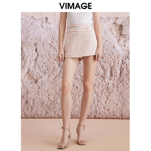 VIMAGE纬漫纪春季新款高腰时尚包臀裤裙裤子V2105703 商品图0