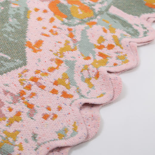 两三事阅读少女文艺风油画图案无袖毛衣裙连衣裙 商品图3