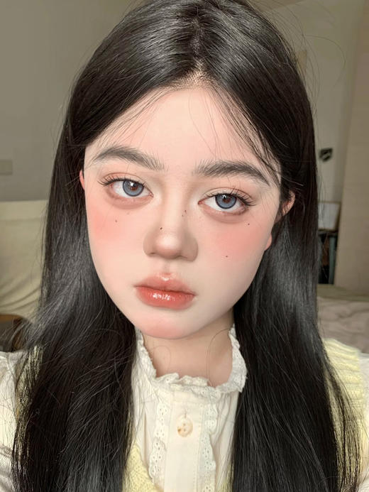 【中直径半年抛】Jellydoll-魔镜蓝-14.2mm【半年抛 0-1000度 含525/575】 商品图4