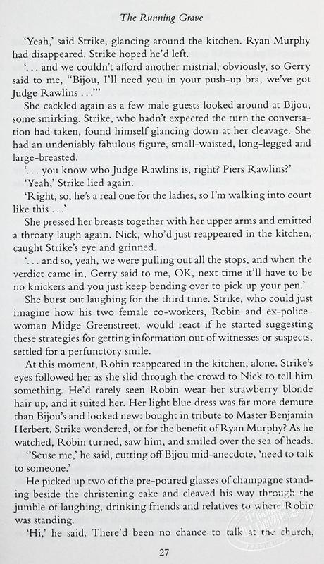 【中商原版】神探斯特莱克7 奔跑的坟墓 JK罗琳化名 The Running Grave A Cormoran Strike Novel 英文原版 Robert Galbraith 商品图6