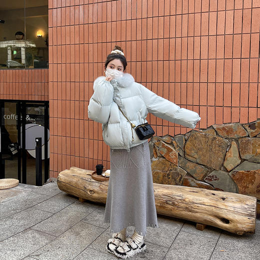 【129元任选2件】现货！【好穿不单调】灰色毛织半裙 商品图3