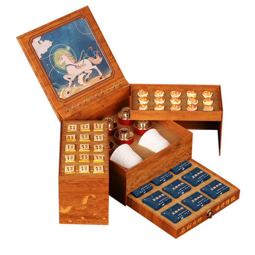 【龙凤呈祥！四大茗茶+茶具礼盒套装】每一口都是满满的茶香，肉桂小罐红茶叶普洱茶陈皮白茶乌龙茶叶送礼品， 商品图4