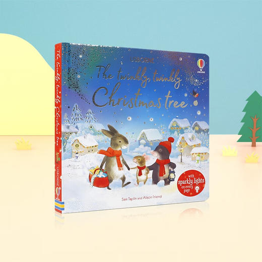 英文原版 THE TWINKLY TWINKLY CHRISTMAS TREE 圣诞节发光书尤斯伯恩早教启蒙玩具书Usborne Publishing Ltd出版纸板发光书适用2-6岁 商品图6