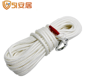 逃生绳 双钩 钢丝芯家用求生安全救生绳 登山户外救援