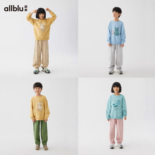 【春Vol.1】幼岚柔软透气廓形萝卜裤舒适挺括有型24春季新款儿童男女童长裤ZY 商品图2