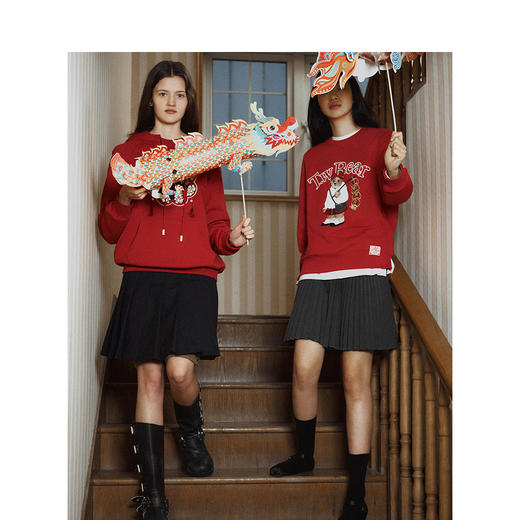 TeenieWeenie小熊卡通字母卫衣女春季女卫衣TTMA241102P 商品图2