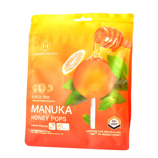 荷塔威-UMF10+麦卢卡蜂蜜棒棒糖（柠檬味）7g*15支新鲜日期 商品图3