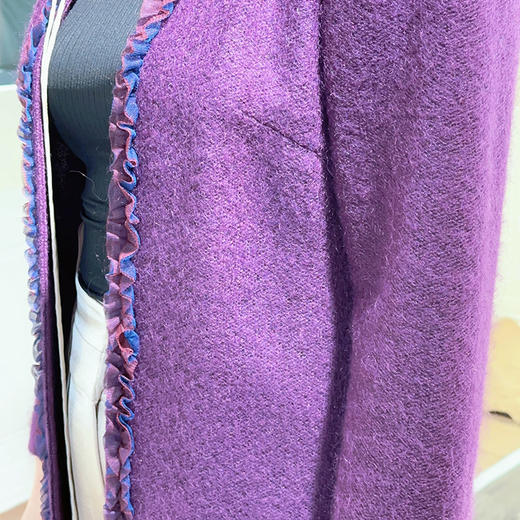 圣三利女装新秋季中长款毛呢大衣，外套开衫SL2032142 商品图4