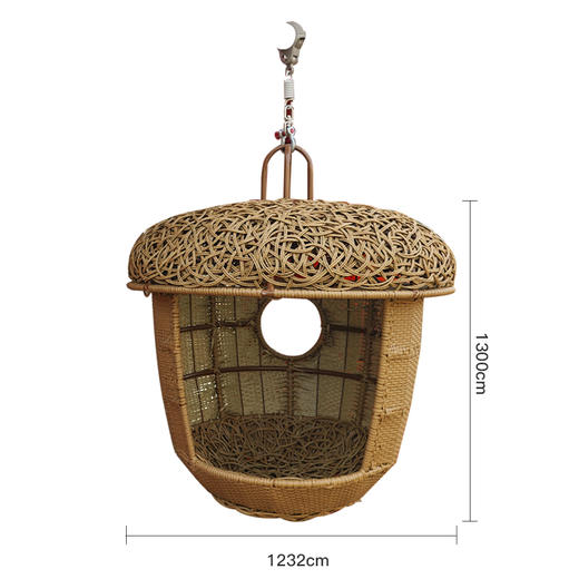 网红藤编松果吊椅 商品图4