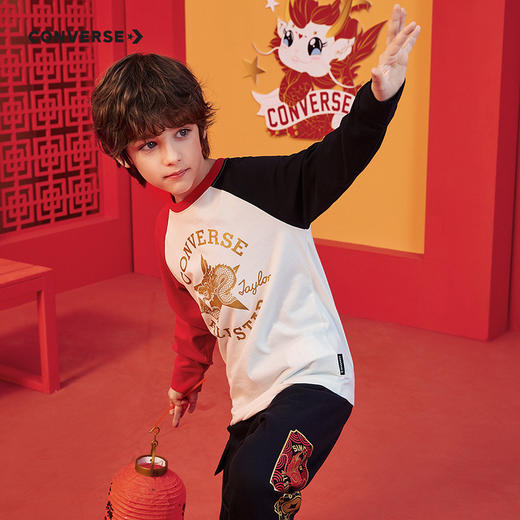 CONVERSE 春 大童小童 儿童童装T恤 CNVB-AG-F802 商品图2