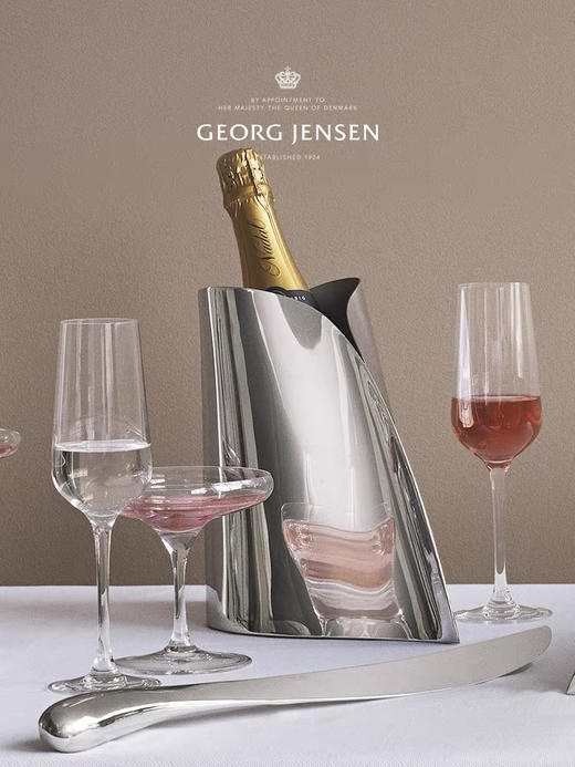 Georg Jensen乔治杰生不锈钢冰桶香槟桶红酒冰镇啤酒冰块桶家用具 商品图1