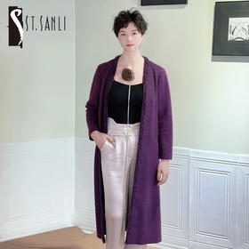 圣三利女装新秋季中长款毛呢大衣，外套开衫SL2032142