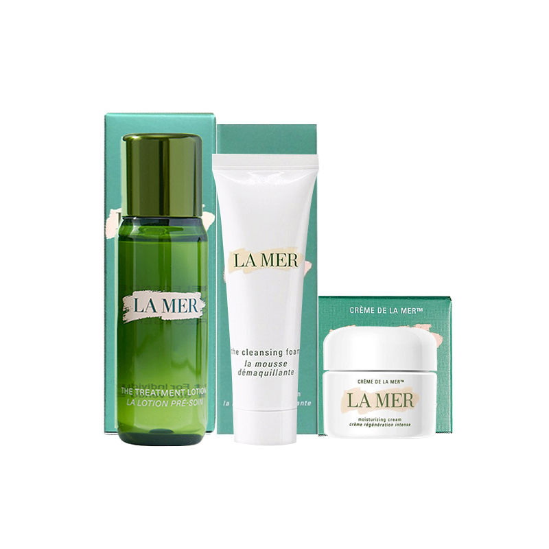 【明星三件套】保税仓直邮 LAMER海蓝之谜新版修护精粹水30ML+洁面30Ml+面霜7ML  A-3177