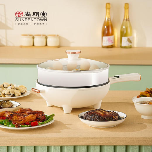 SUNPENTOWN 尚朋堂   电炒锅（液体加热器）   PH-C01(机械型) 米白色 商品图2