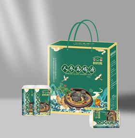 【签约团购专属】陕西略阳乌鸡汤 村长鸡 人参自加热乌鸡汤礼盒 6*280g