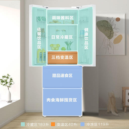 统帅（Leader）冰箱 BCD-342WLLFDEDW9U1 海尔出品 商品图4