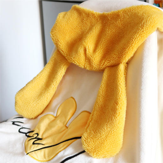 秋冬系列袋鼠耳朵披风毛毯 商品图2