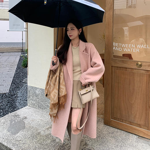 金蘑菇菇【柏丽情书】黑标限定款！10羊驼+90羊毛加厚双面呢大衣 商品图0