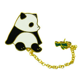 国宝桥米—熊猫胸针