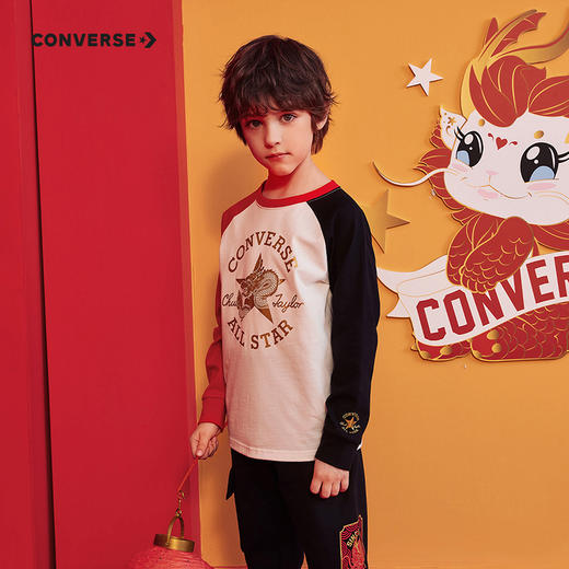 CONVERSE 春 大童小童 儿童童装T恤 CNVB-AG-F802 商品图0