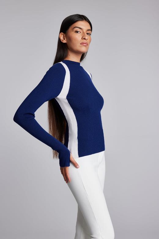 Cordova - Pista  - Marine - 女装 - 羊毛衫 - 深蓝色 商品图2