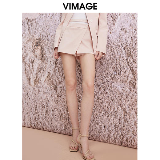 VIMAGE纬漫纪春季新款高腰时尚包臀裤裙裤子V2105703 商品图3