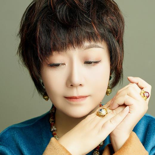 德国古董14K金镶嵌蓝宝石钻石豪戒 商品图1