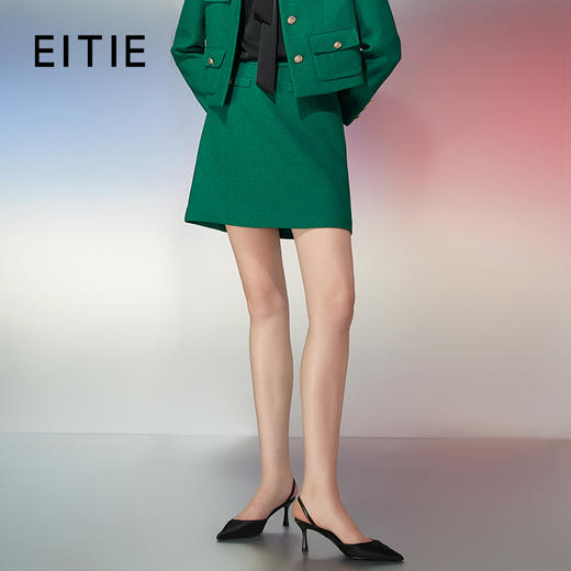 EITIE爱特爱春季新款高腰时尚包臀短裙半身裙7706404 商品图0