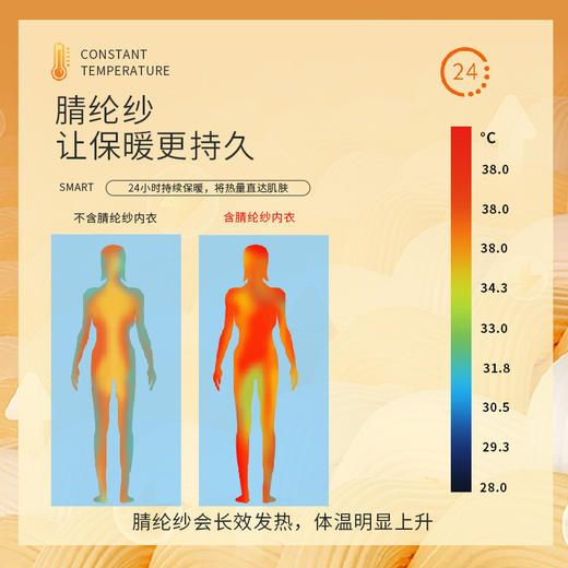 秋冬【蝴蝶结V领徳绒保暖内衣】无痕内搭 发热竖纹 修身女 秋衣秋裤套装 商品图3