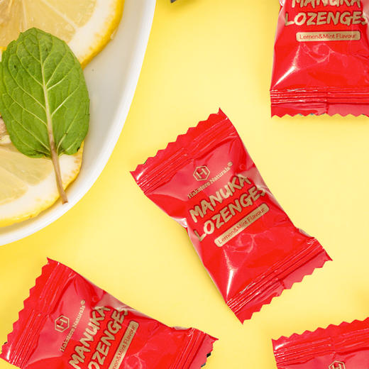 荷塔威麦卢卡蜂蜜糖果 5+硬质糖果麦卢卡润喉糖180g（薄荷柠檬味） 商品图1